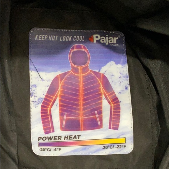 Pajar Fox Trim Hooded Parka Down Coat - Picture 8 of 8